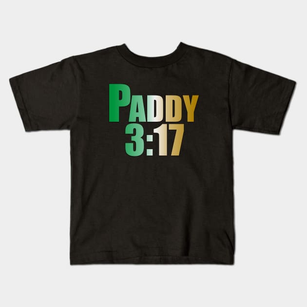 St.Paddy 3:17 Kids T-Shirt by Bandura